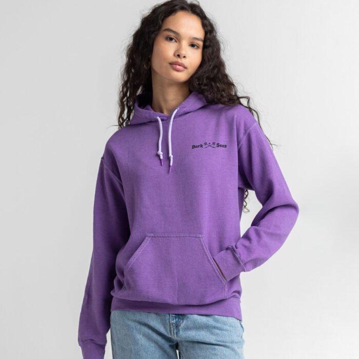 DARK SEAS LAST RIDE VINTAGE PULLOVER FLEECE AMETHYST ORCHID - Image 3