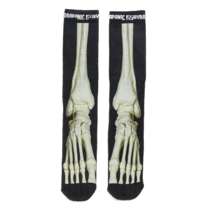 HYDROPONIC FLAGSHIP SOCKS SKELETON BLACK - Image 3