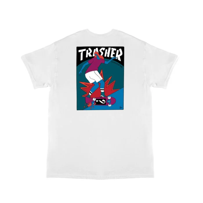 TRASHER HURRICANE V1 S/S T-SHIRT WHITE