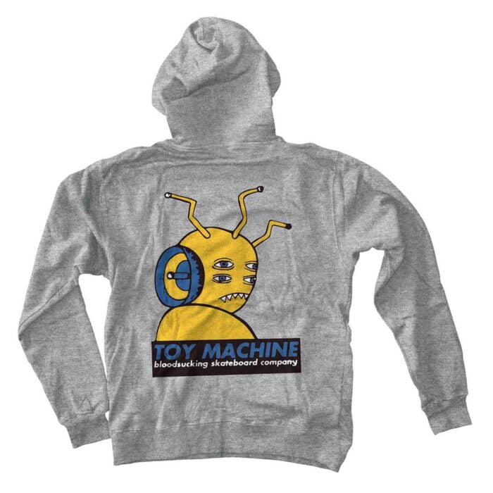 TOY MACHINE TRANSMISSIONATOR ZIP HEATHER GREY
