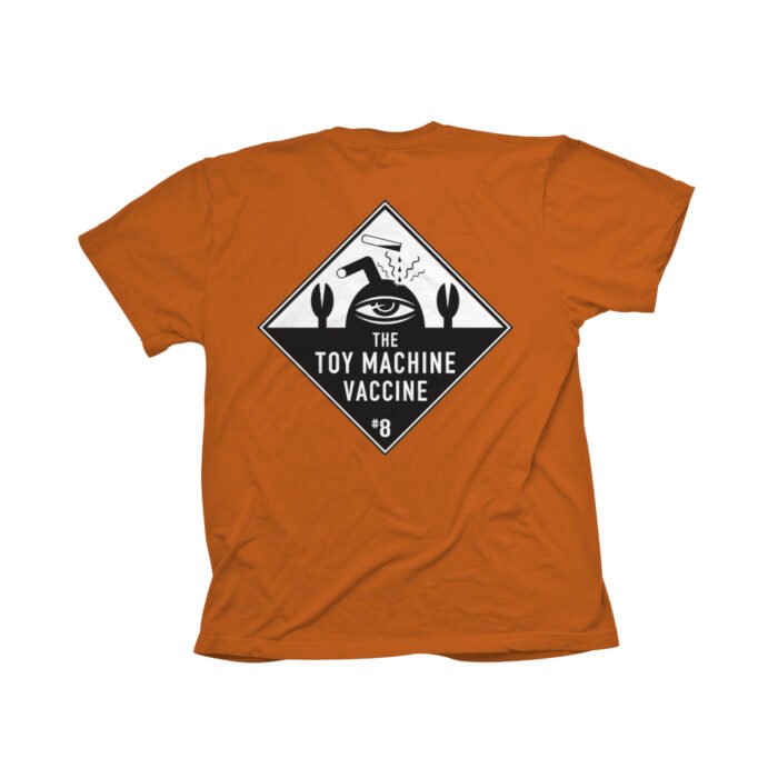 TOY MACHINE VACCINE S/S T-SHIRT ORANGE