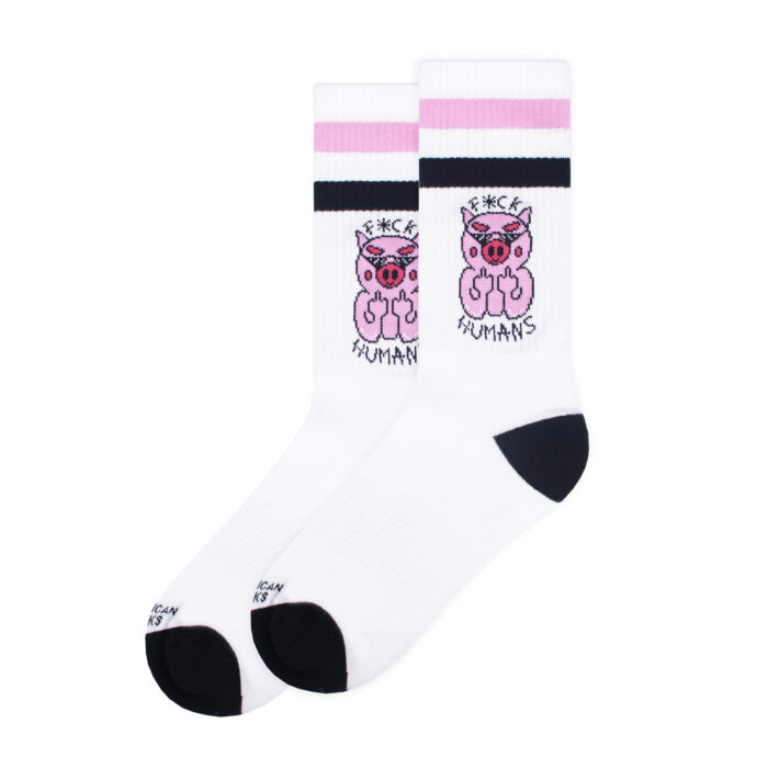 AMERICAN SOCKS MID HIGH F*CK HUMANS OS